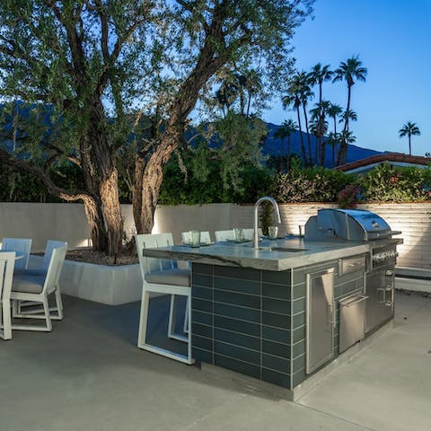 Grill up a storm after a day spent relaxing in the sunshine