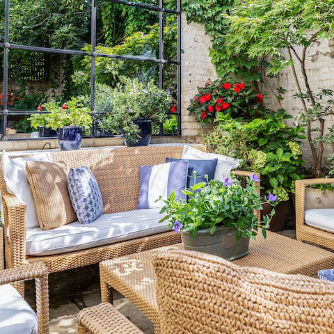 Find your own private oasis in the heart of the city – including patio heaters