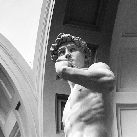 See the Statue of David at the nearby Galleria dell'Accademia