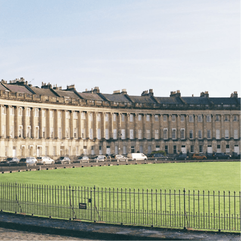 Visit the iconic Royal Crescent – it's within walking distance