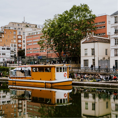 Go for a stroll around Canal Saint-Martin