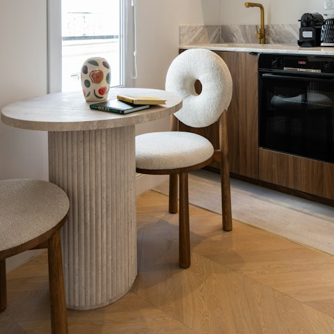 Turn the dining table into your very own workspace