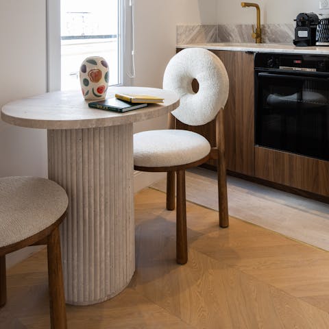 Turn the dining table into your very own workspace