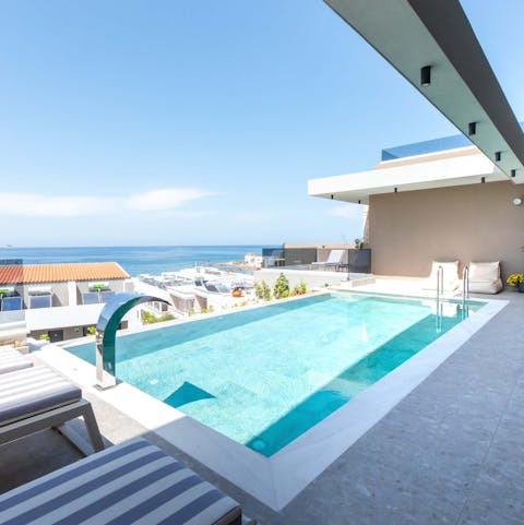 Cool off with a refreshing dip in the swimming pool