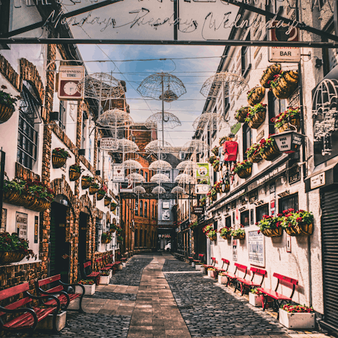 Explore Belfast's buzzing Cathedral Quarter on your doorstep