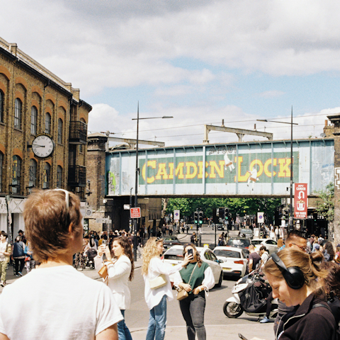 Stroll fifteen minutes to Camden Lock and visit the market