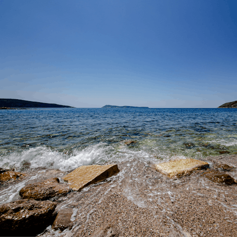 Wander over to Majakovac Beach and dip your toes in the sea – it's only 100m away