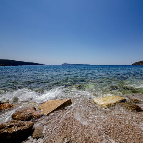 Wander over to Majakovac Beach and dip your toes in the sea – it's only 100m away