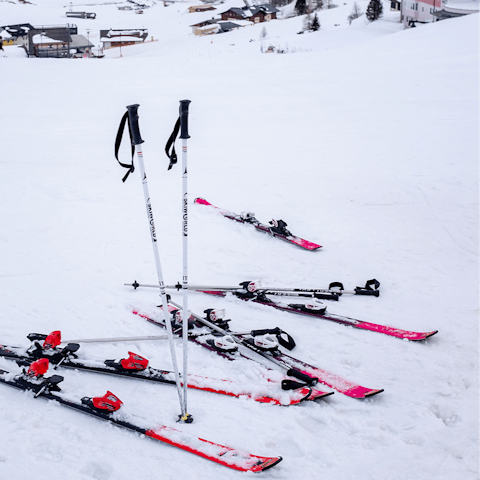 Take your time because the ski lift is on your doorstep