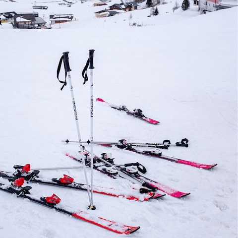Take your time because the ski lift is on your doorstep