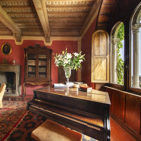 Enjoy an evening of sing songs around the grand piano