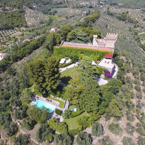 Enjoy splendid isolation in your castle's sprawling grounds