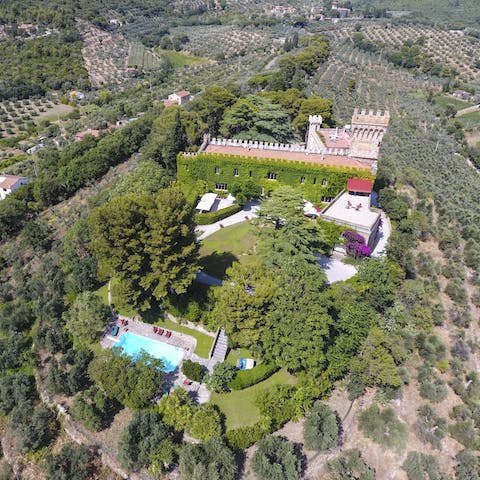 Enjoy splendid isolation in your castle's sprawling grounds