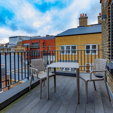 Disconnect and relax with drinks on the terrace