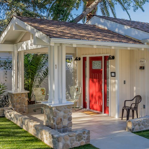 Spend a lazy morning taking in the sunshine from the front patio