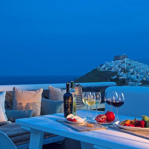 Whip up home cooked meals in the high-spec kitchen and dine alfresco