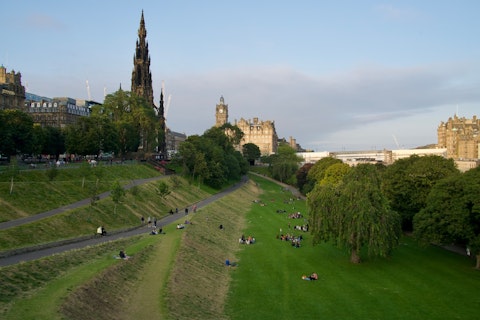 Stroll Princes Street's iconic shops and gardens, five minutes away