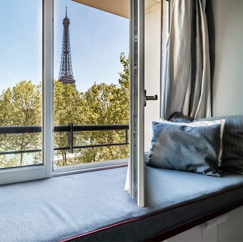 Curl up with a book in the window seat or just admire the views
