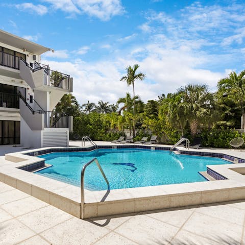 Soak up some Floridian rays at the communal pool