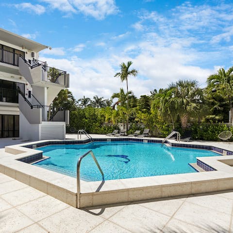 Soak up some Floridian rays at the communal pool