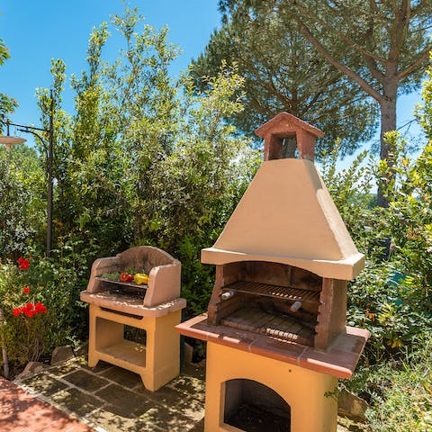 Buy some ingredients from the local town and sizzle to perfection on the barbecue