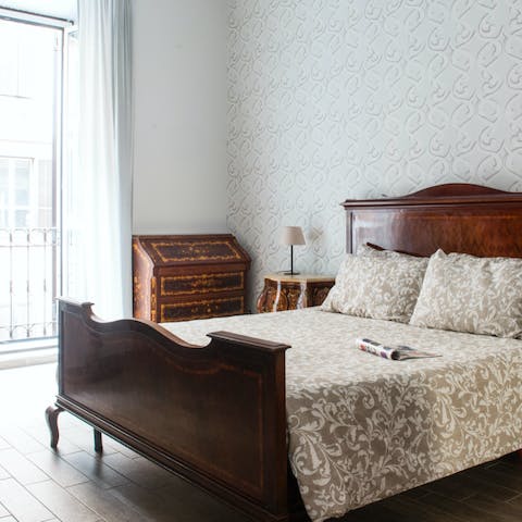 Sleep soundly in the charming bedrooms