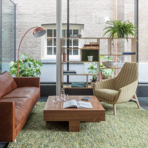 Make yourself at home in the stylish living space