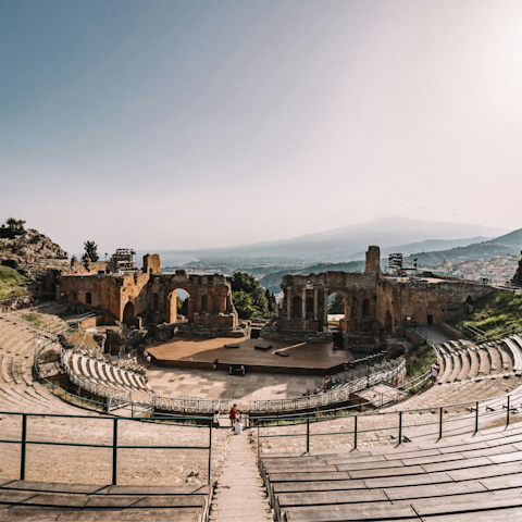 See the sights of Taormina, less than an hour away