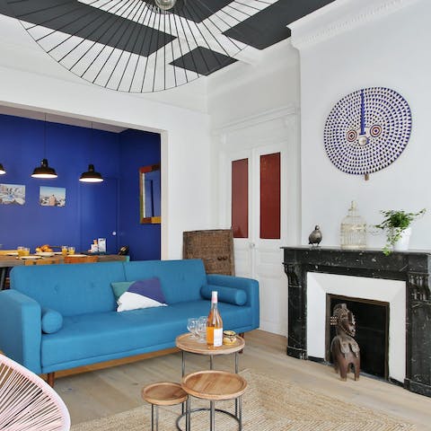 Chill out in the lounge area after a day of discovering Marseille