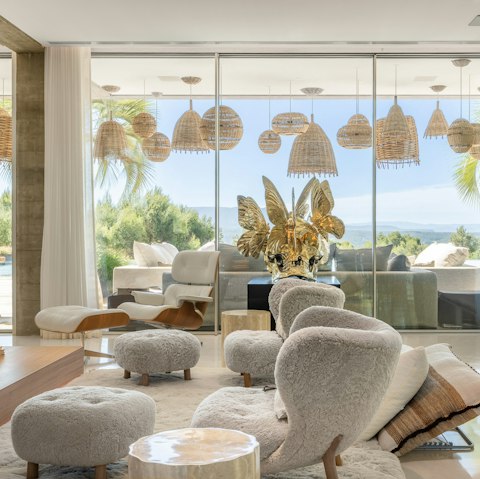 Fall in love with the scenic views from the floor-to-ceiling windows