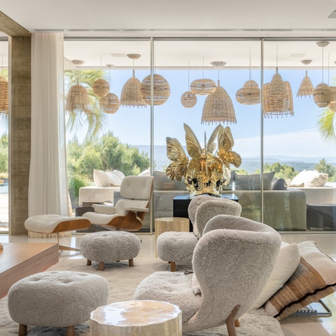 Fall in love with the scenic views from the floor-to-ceiling windows