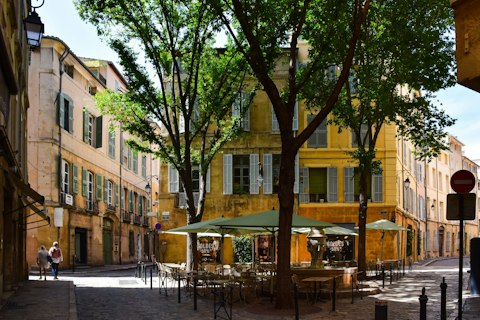 Explore charming Aix-en-Provence, a short drive away