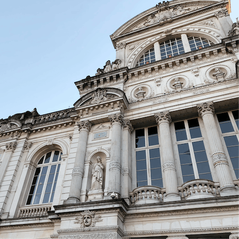 Drive twenty minutes to the shops and restaurants of Angers