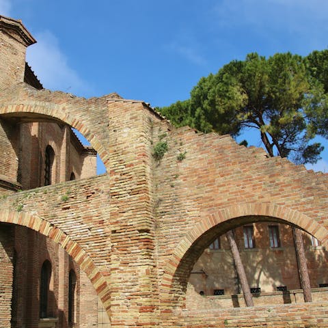 Travel north to Ravenna, the region's capital was once home to Italy's most famous man of letters, Dante Alighieri