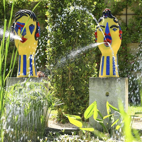 The quirky artworks around every corner