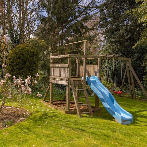 Let little ones burn off some energy in the playground