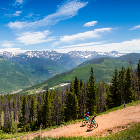 Enjoy the hiking and biking trails in the summer