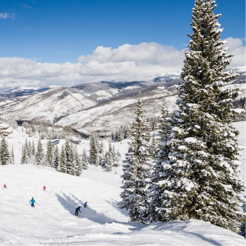 Breathe in the mountain beauty of snowy Colorado