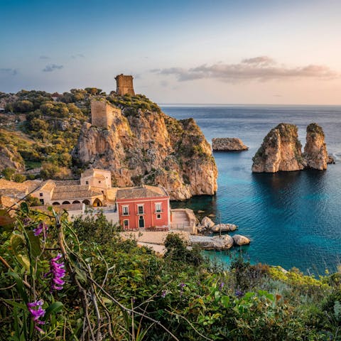Discover picturesque Scopello – a five-minute drive away