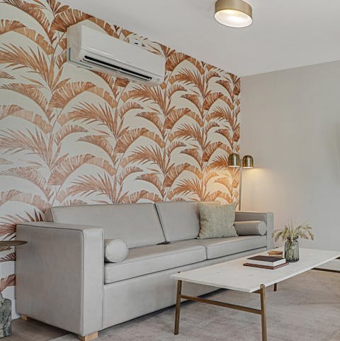 Unwind with a mojito on your comfy sofa