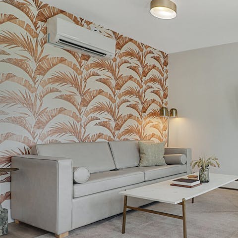 Unwind with a mojito on your comfy sofa