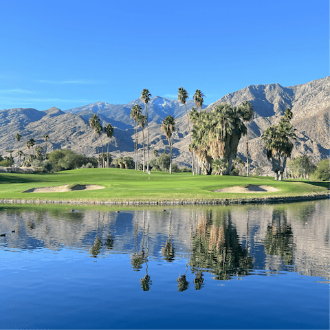 Enjoy a round of golf on one of the many surrounding courses