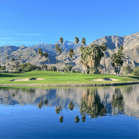 Enjoy a round of golf on one of the many surrounding courses