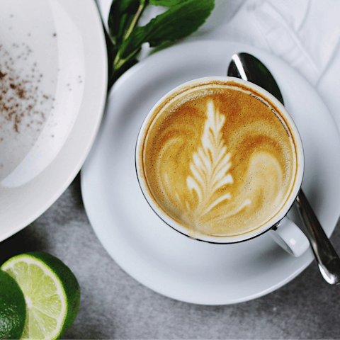 Head to a local cafe before sightseeing in central London