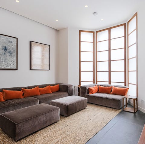 Embrace total calm and relaxation in the living room
