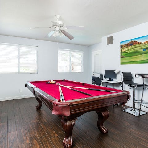 Enjoy a friendly game of pool