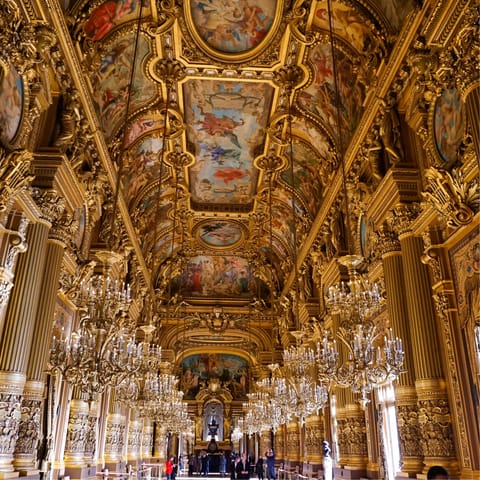Visit the beautiful Palais Garnier – just a short walk away