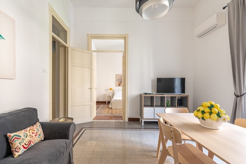 Settle into a bright Palermo apartment with period tile floors
