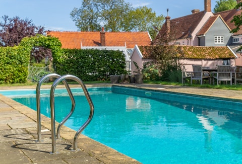 Dive into the pool for a swim during the summer season
