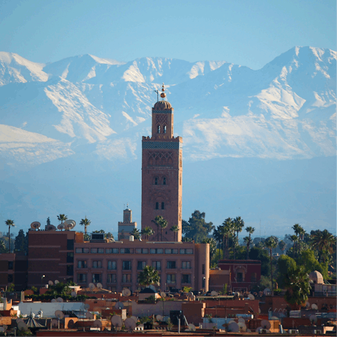 Be inspired by up the majestic sights of Marrakech